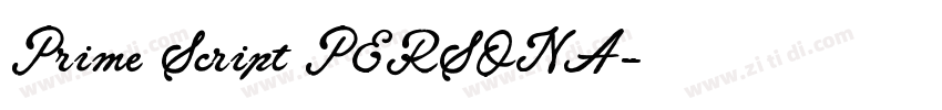 Prime Script PERSONA字体转换